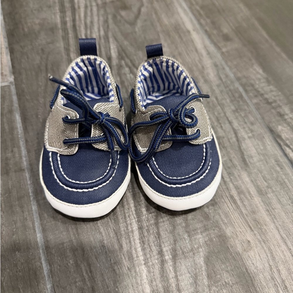 Joseph Allen Navy and Gray Baby Walkers